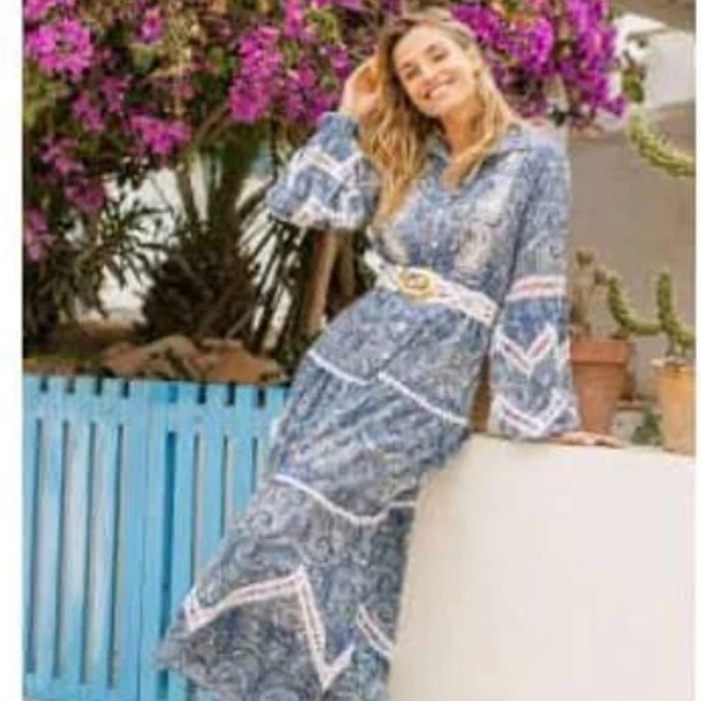 21.$375  NWT Miss June Kiara  Maxi cotton Dress free size